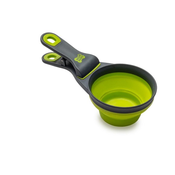 Nice Paws Pet Collapsible Food Scoop (Green) - Picture 2 of 4